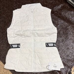 ZYIA White Alpine Down Vest